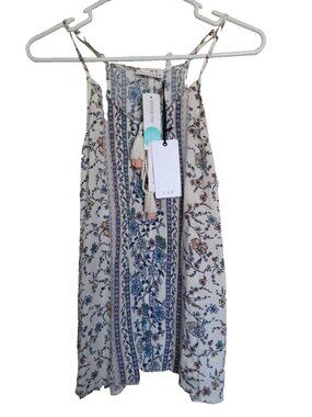 LUQ Halter Top Floral Print